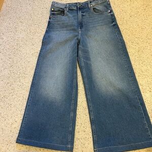GAP Flare Wide-Leg Jeans in Classic Blue